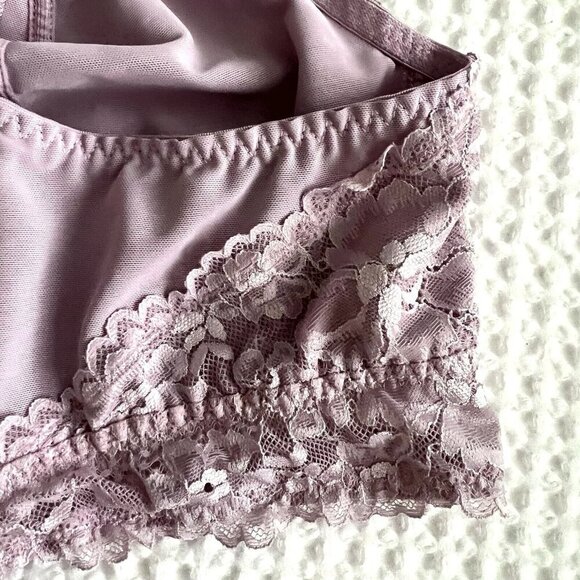 Savage x Fenty Lavender Lace Bra Coquette Romantic Wireless Size 3X - Picture 5 of 11